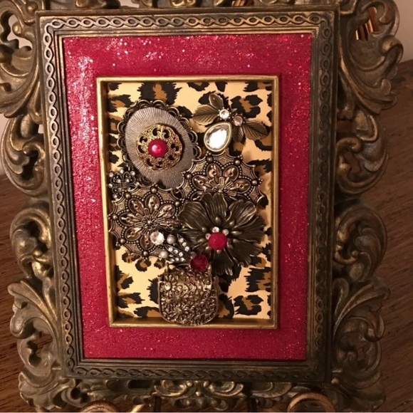 Framed Costume Jewelry Artwork - Picture 3 of 6